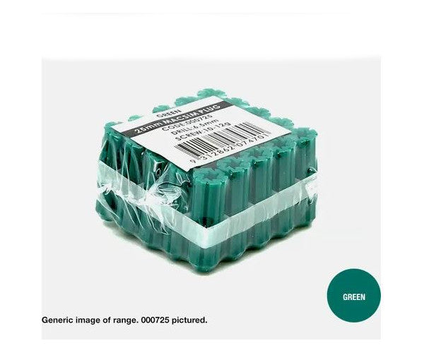 Macsim Wallplugs (25pc Frame Packs) - Various Sizes and Quantities