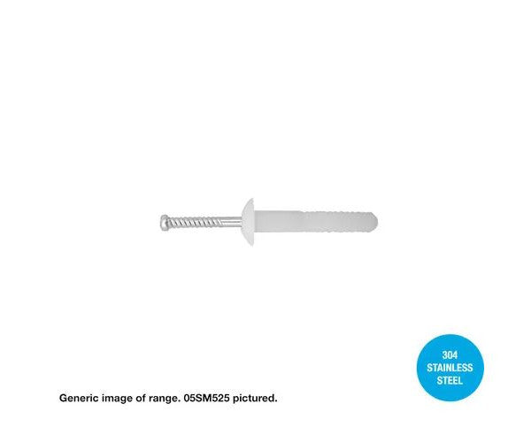 304 Stainless Steel Nail In Plugs - Box of 100