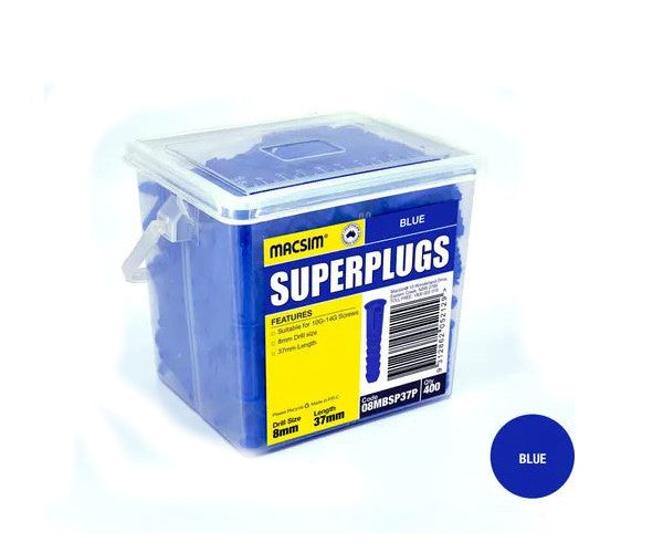 Macsim SuperPlug Wallplugs - Various Sizes and Quantities