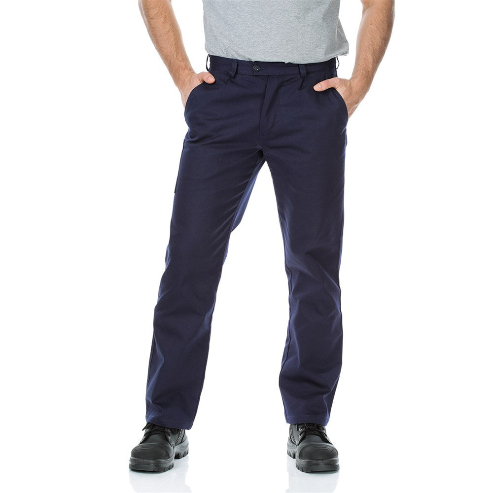 Cotton Drill Regular Weight Work Navy Pants - Various Sizes