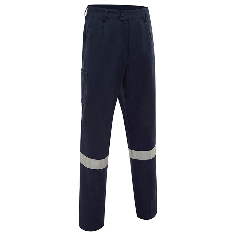 Cotton Drill Regular Weight Taped Navy Work Pants - Various Sizes
