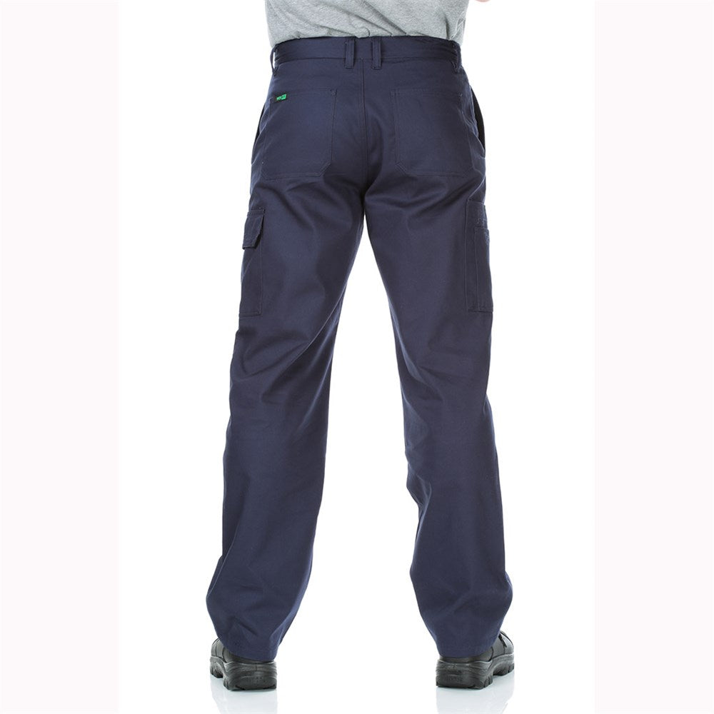 Cotton Drill Navy Midweight Cargo Pants - Various Sizes
