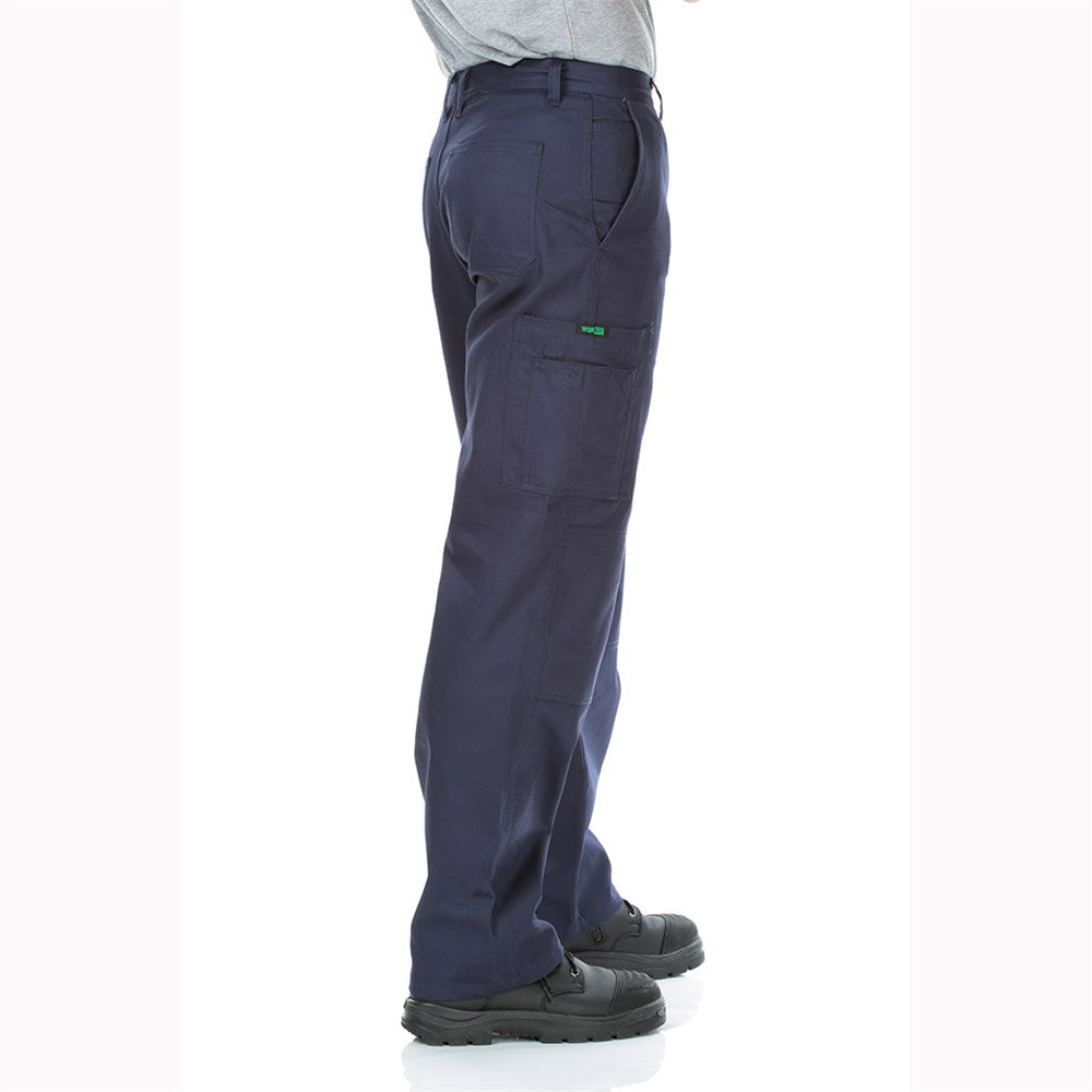 Cotton Drill Navy Midweight Cargo Pants - Various Sizes