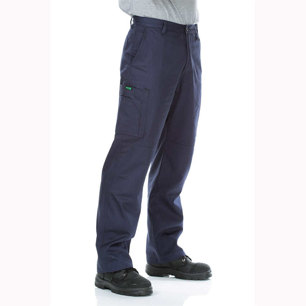 Cotton Drill Navy Midweight Cargo Pants - Various Sizes