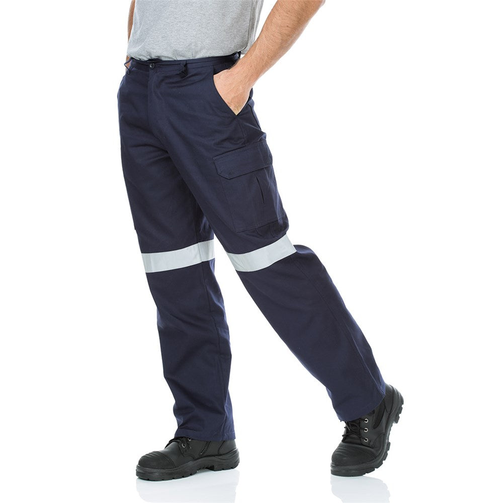 Cotton Drill Taped Midweight Cargo Pants - 2 Colour Options in Various Sizes
