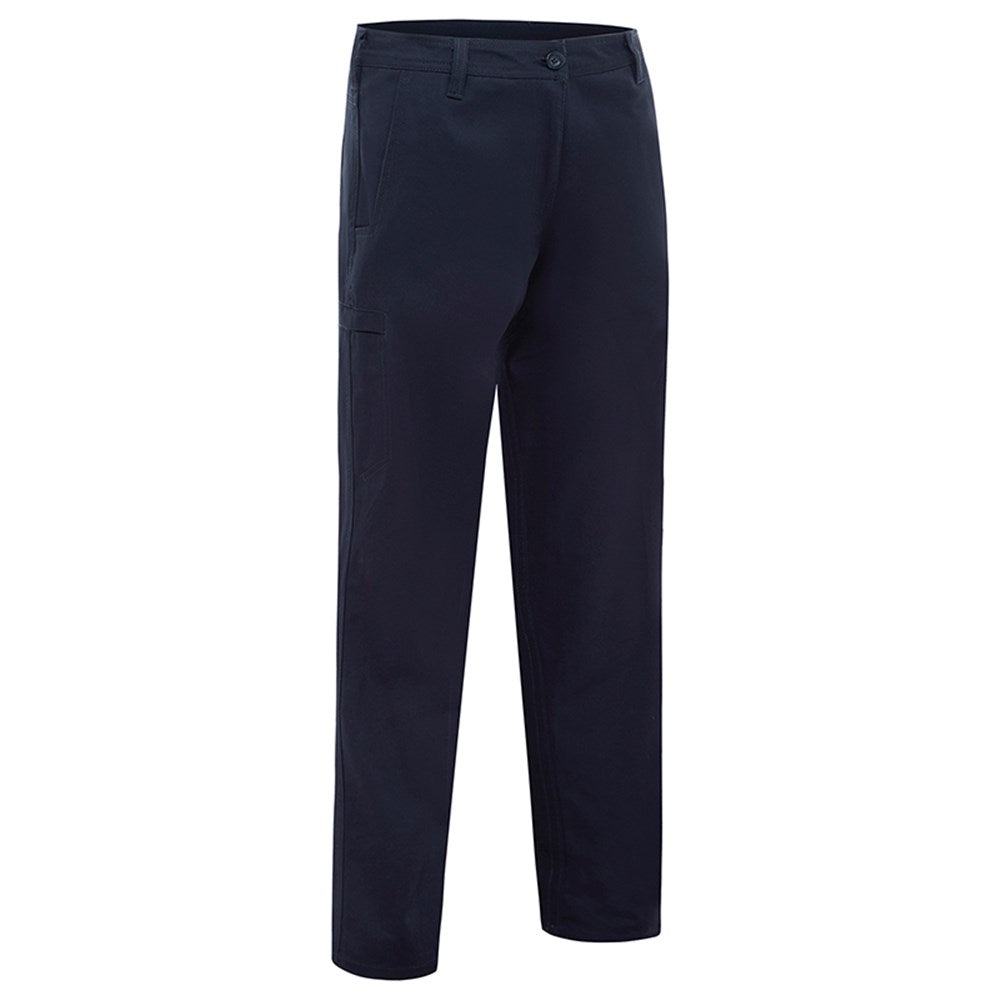 Womens Mid Weight Cotton Drill Navy Cargo Pants - in Various Sizes