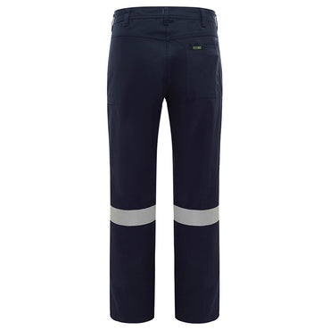 Womens Mid Weight Cotton Drill Taped Navy Cargo Pants - in Various Sizes