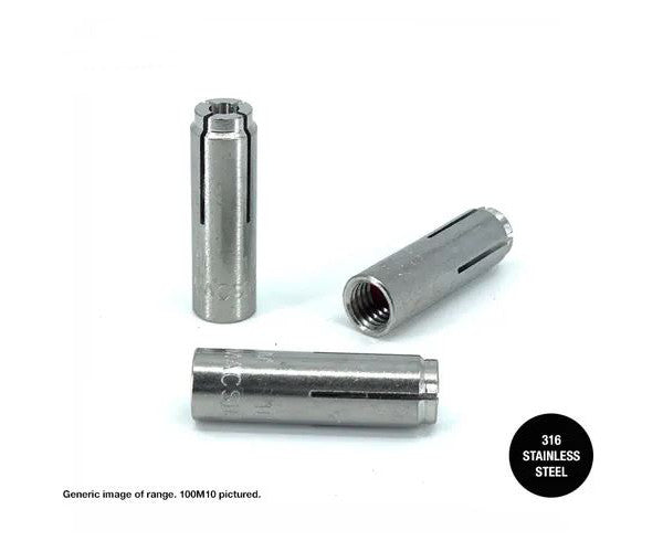 Macsim Drop In Anchor 316 Grade Stainless Steel - Various Sizes and Quantities