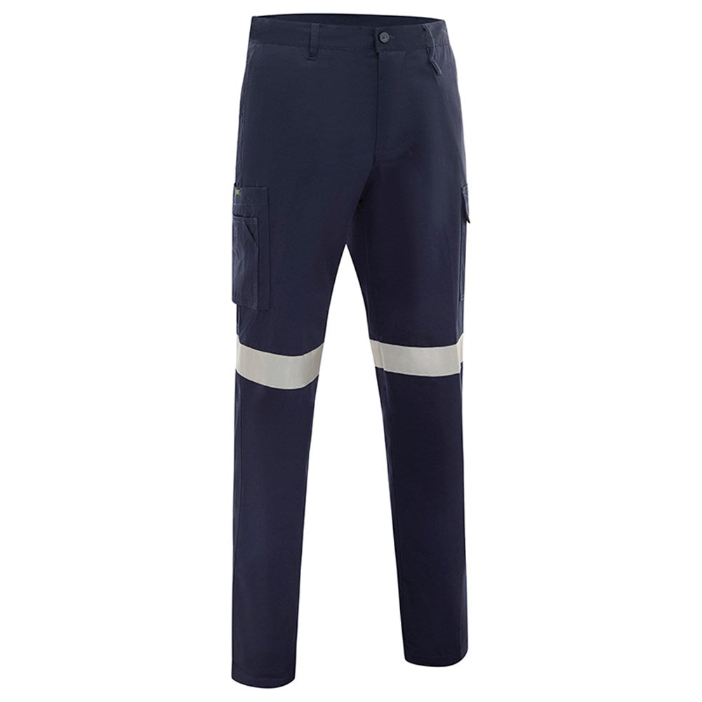 Cotton Drill Regular Weight Taped Navy Cargo Pants - Various Sizes