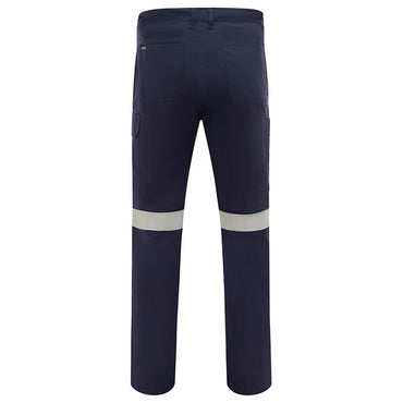 Cotton Drill Regular Weight Taped Navy Cargo Pants - Various Sizes