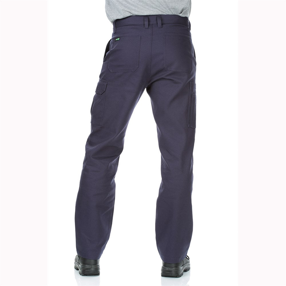 Cotton Drill Regular Weight Navy Cargo Pants - in Various Sizes