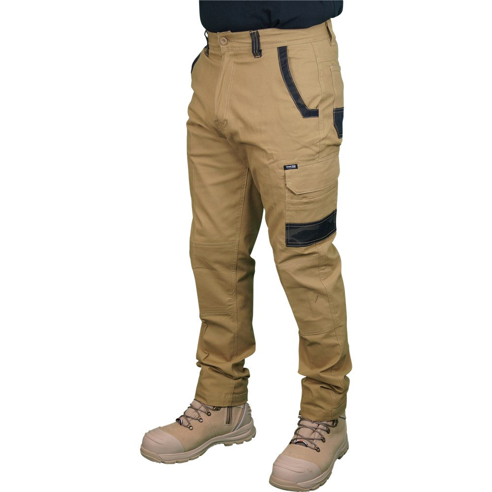 Decoy Canvas Modern Fit Stretch Cargo Pants - 3 Colour Options in Various Sizes