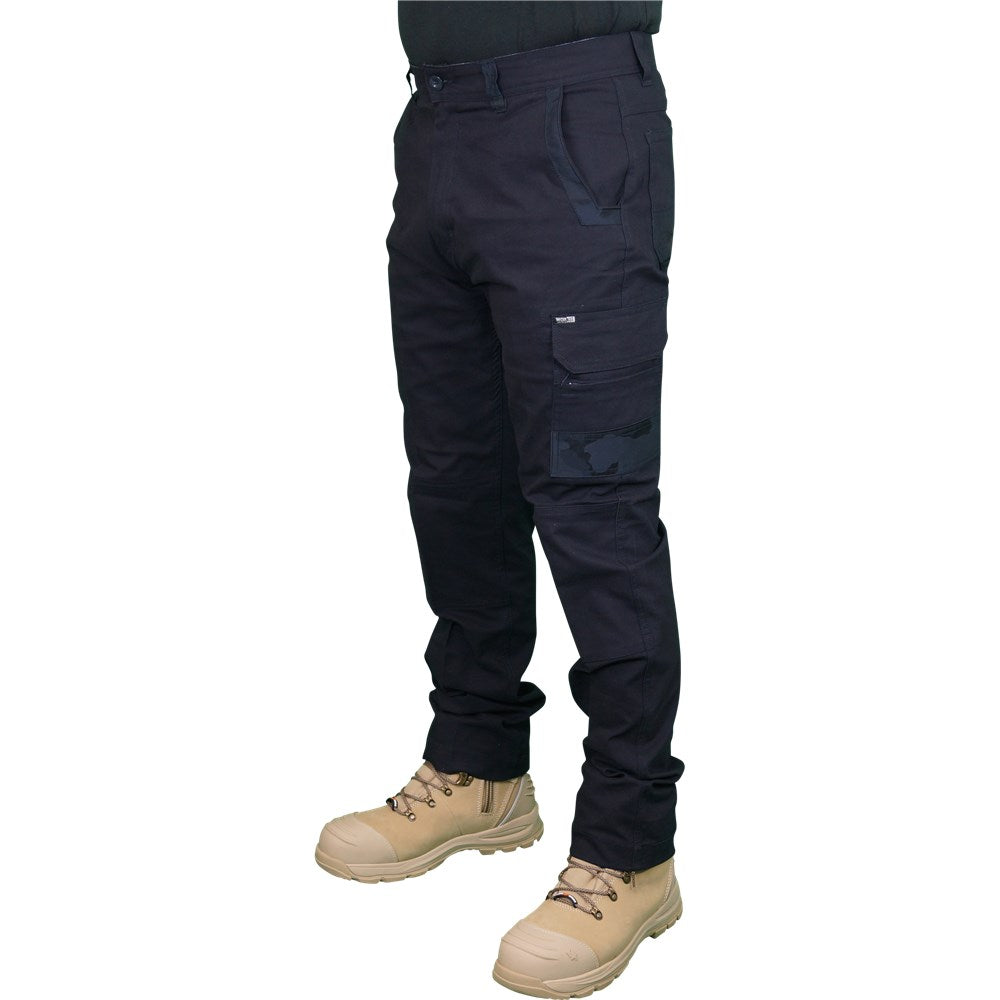 Decoy Canvas Modern Fit Stretch Cargo Pants - 3 Colour Options in Various Sizes