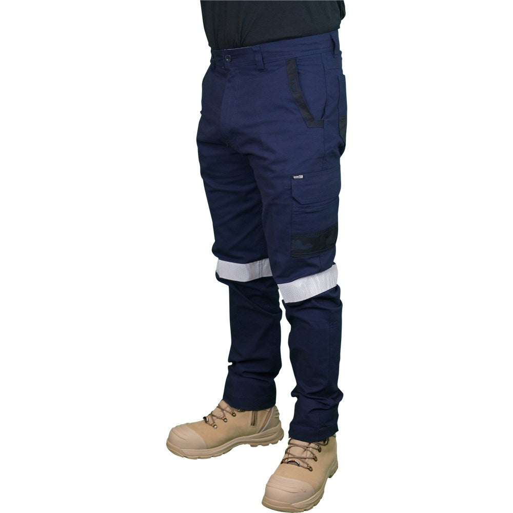 Decoy Canvas Modern Fit Stretch Taped Cargo Pants - in Various Sizes