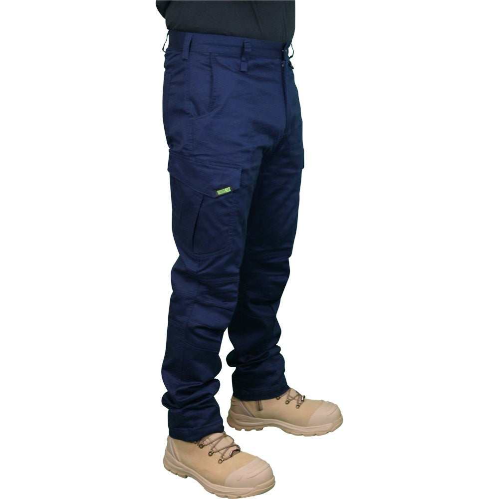 Stretch Ripstop Modern Fit Navy Cargo Pants - in Various Sizes