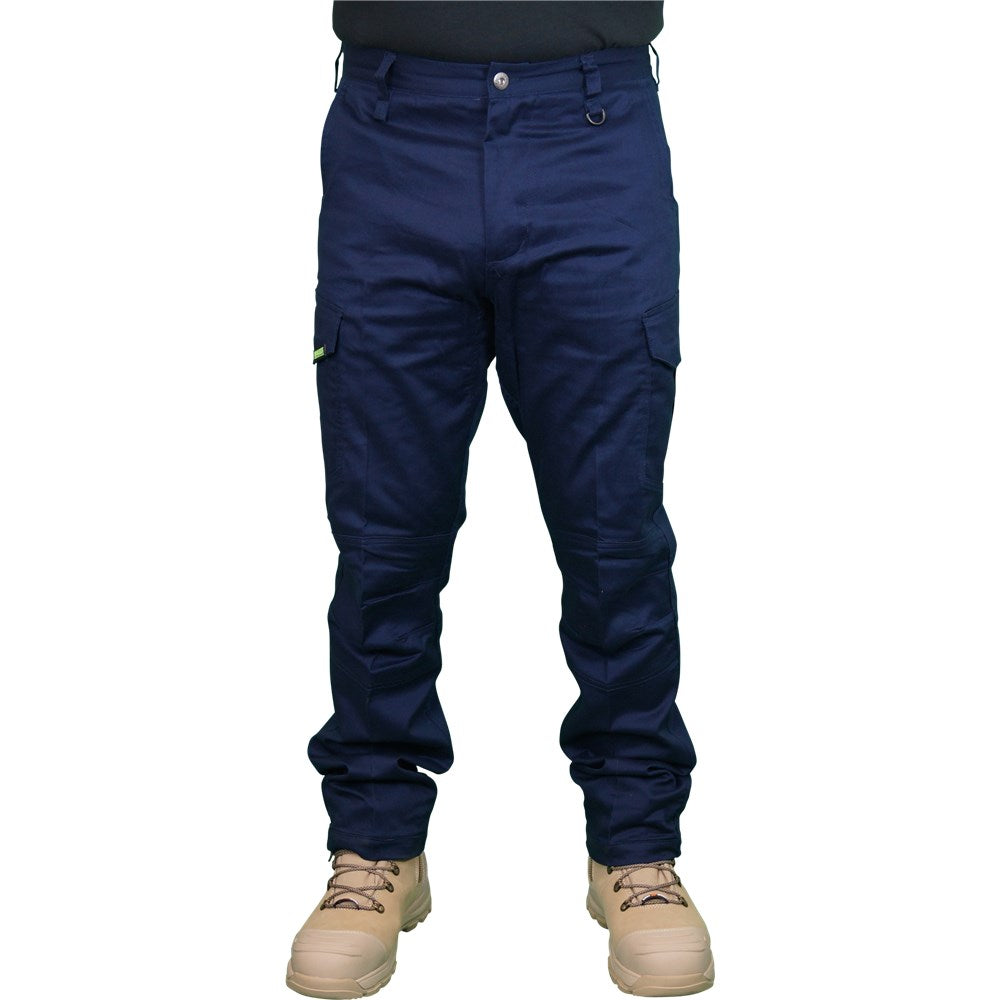 Stretch Ripstop Modern Fit Navy Cargo Pants - in Various Sizes