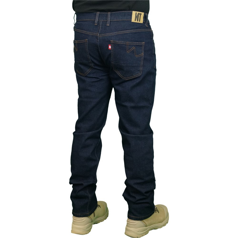 Classic Fit Dark Denim Stretch Jeans - Various Sizes