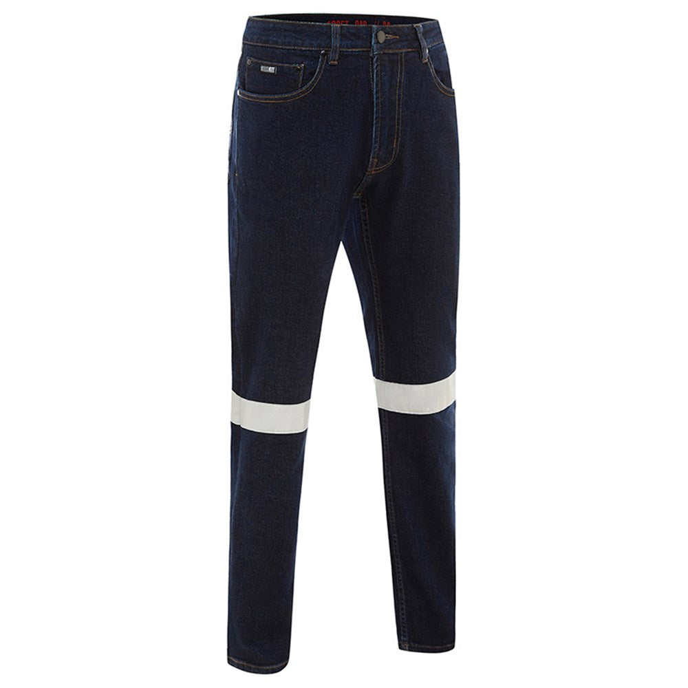 Classic Fit Dark Denim Stretch Taped Jeans - Various Sizes