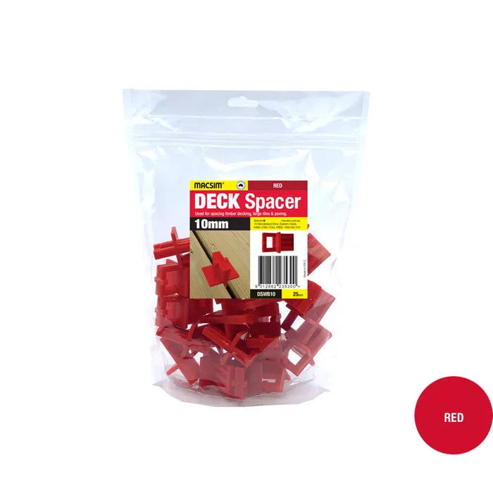 Deck Spacers for Wood Decks - Various Sizes and Quantities Available