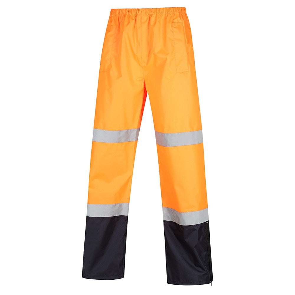 Hi Vis Taped Wet Weather Rain Pants - 2 Colour Options in Various Sizes
