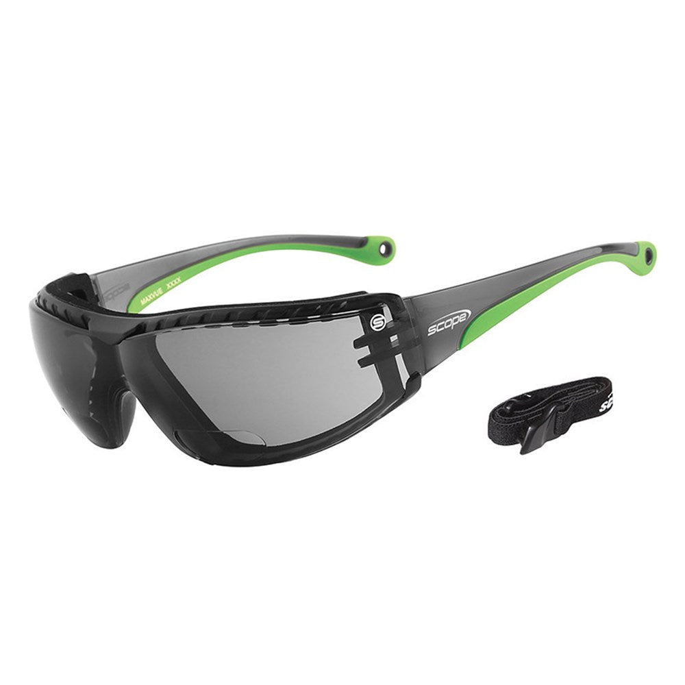 Scope Super Maxvue Titanium AF/AS Safety Glasses - 2 Lens Colour Options in Various Diopter