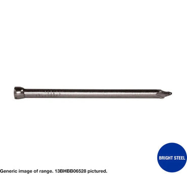 Bullet Head Bright Steel Nails - diameter x length x box weight
