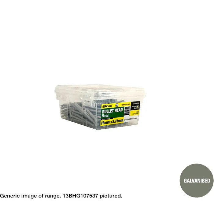 Bullet Head Galvanised Nails - Various Sizes and Box Quantities