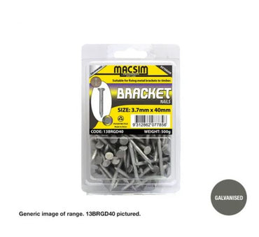 Bracket Nails Galvanised Smooth Shank - Diameter x Length x Box weight