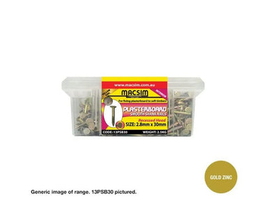 Plasterboard Nail Zinc Smooth Shank 2.8mm x Length in 2.5Kg Box