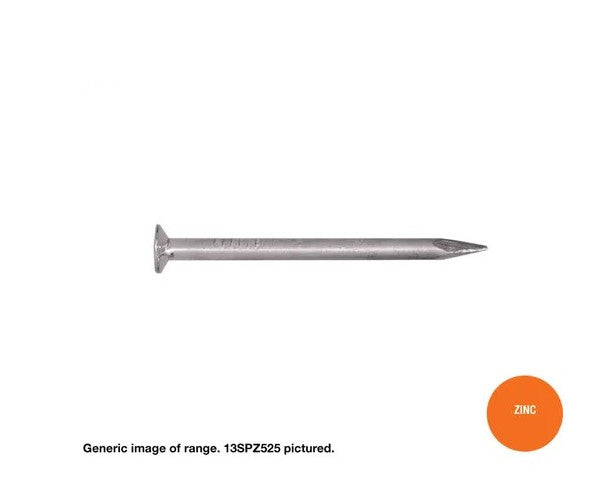 Soft Sheet Zinc Nails 1.8mm x Length in Various Box Quantities