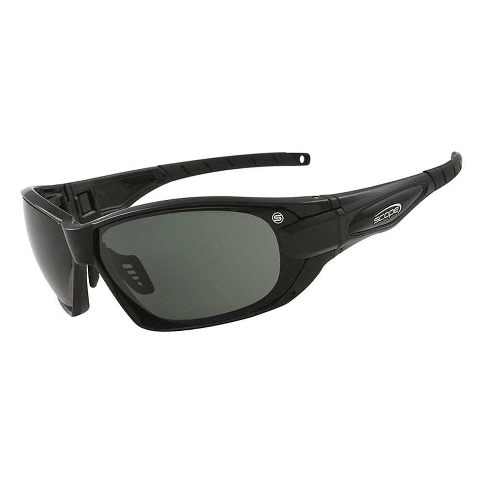 Scope Genisys Black Gloss Frame Safety Glasses - Various Lens Colour Options