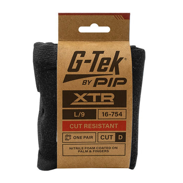 G-Tek Xtr 15G Cut D Palm Dip Gloves - 1, 6 or 12 Pairs in 7 Size Options