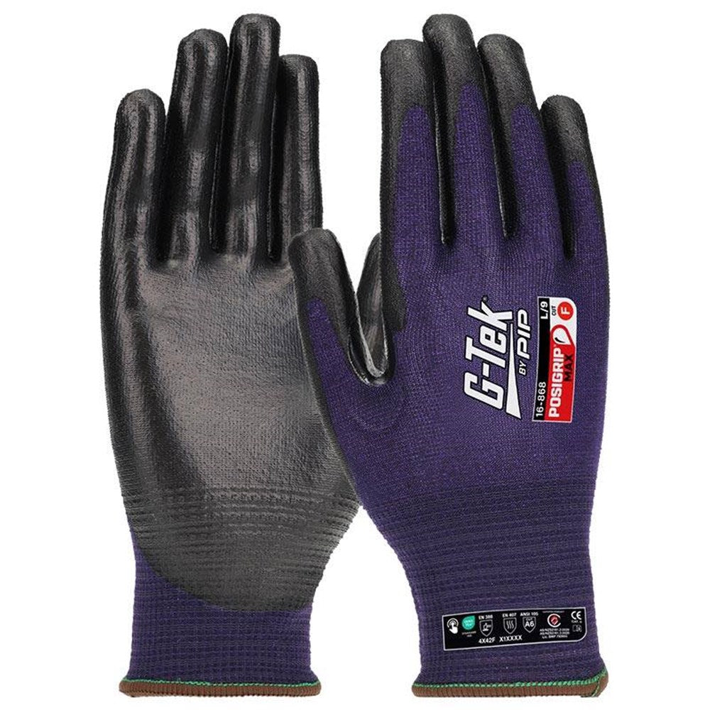 G-Tek Posigripmax Cut F Gloves - 1, 6 or 12 Pairs in 7 Size Options