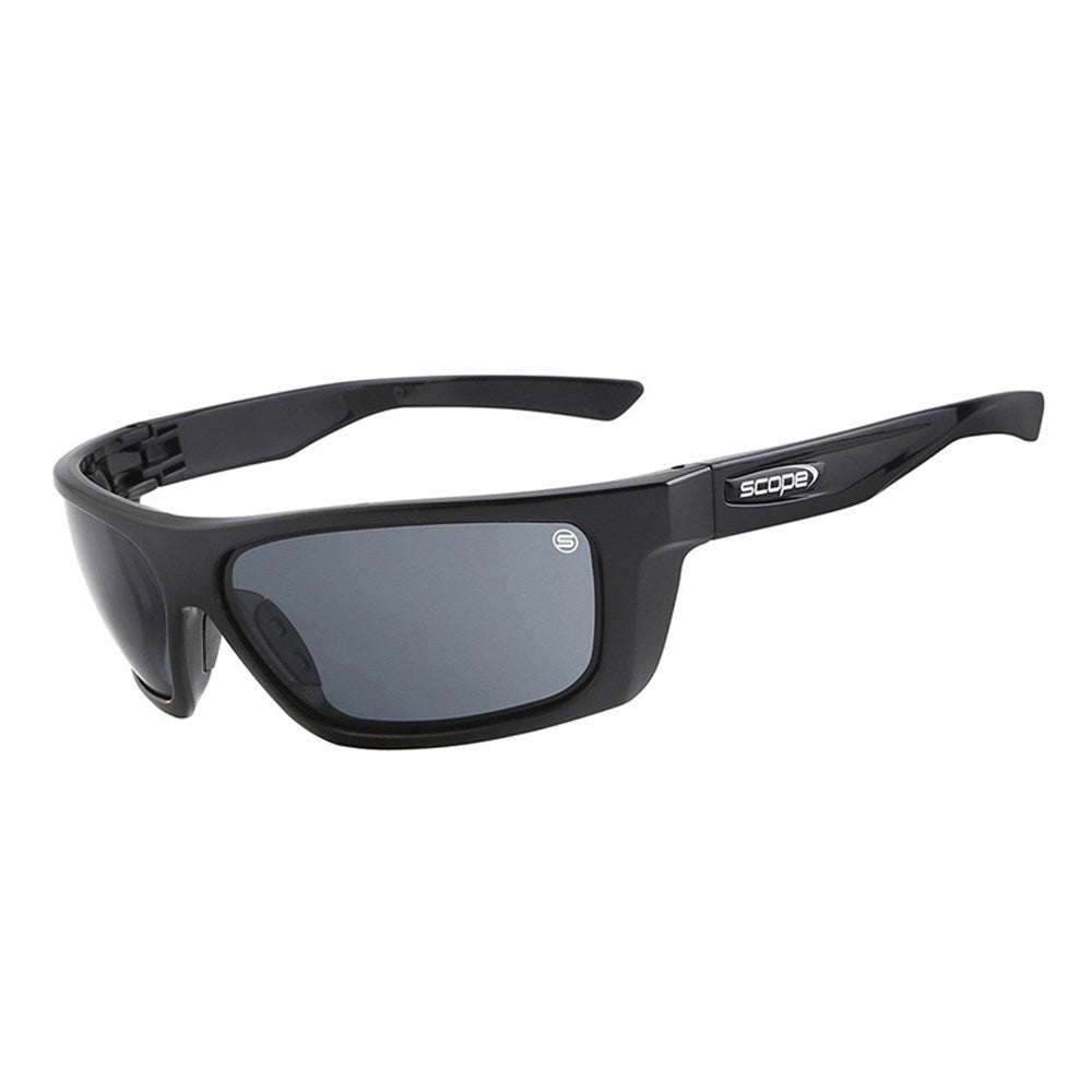 Scope Flash Jet Black Frame Safety Glasses - 6 Lens Colour Options