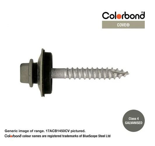 Type 17 Macsim Bra Cyclone Assembly Hex Head Screws Galvanised - Various Sizes, Colours & Quantities