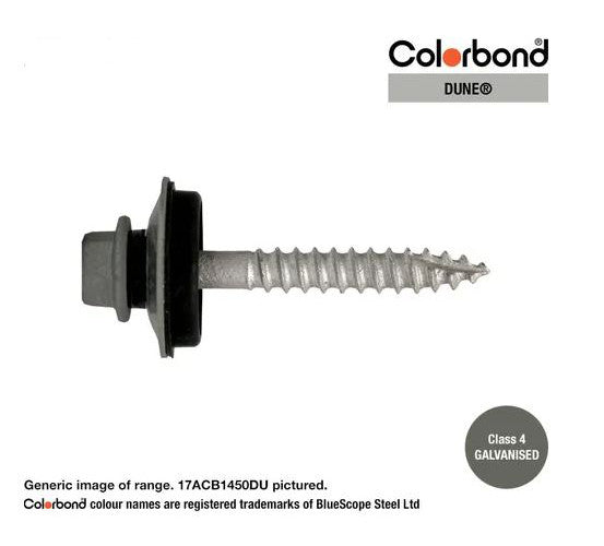 Type 17 Macsim Bra Cyclone Assembly Hex Head Screws Galvanised - Various Sizes, Colours & Quantities