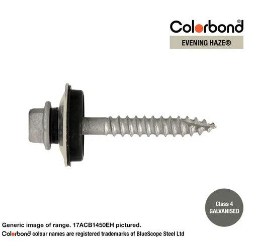 Type 17 Macsim Bra Cyclone Assembly Hex Head Screws Galvanised - Various Sizes, Colours & Quantities
