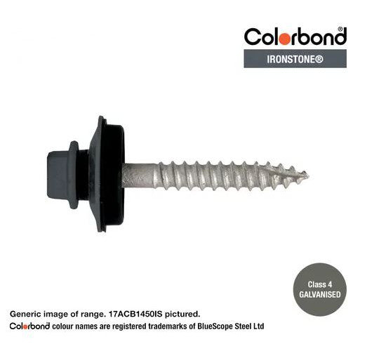 Type 17 Macsim Bra Cyclone Assembly Hex Head Screws Galvanised - Various Sizes, Colours & Quantities