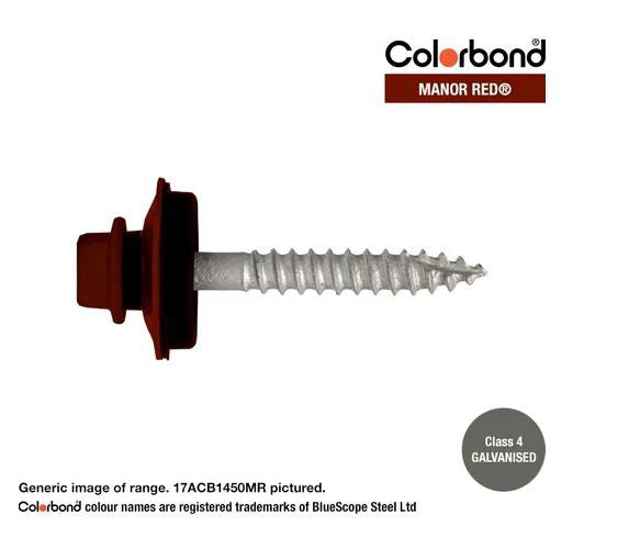 Type 17 Macsim Bra Cyclone Assembly Hex Head Screws Galvanised - Various Sizes, Colours & Quantities