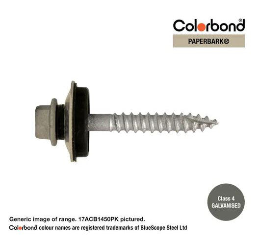 Type 17 Macsim Bra Cyclone Assembly Hex Head Screws Galvanised - Various Sizes, Colours & Quantities