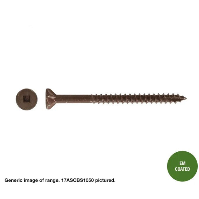 Macsim Type 17 Decking Screws (Square Drive) EM Coated - Varous Size and Quantities
