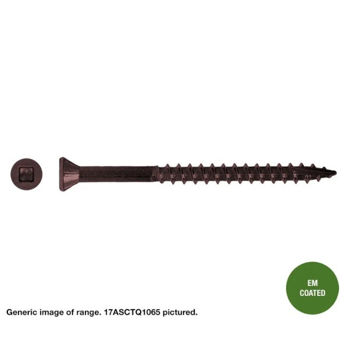Macsim Type 17 TRIM Head Decking Screws (Square Drive) EM Coated - Various Sizes and Quantities