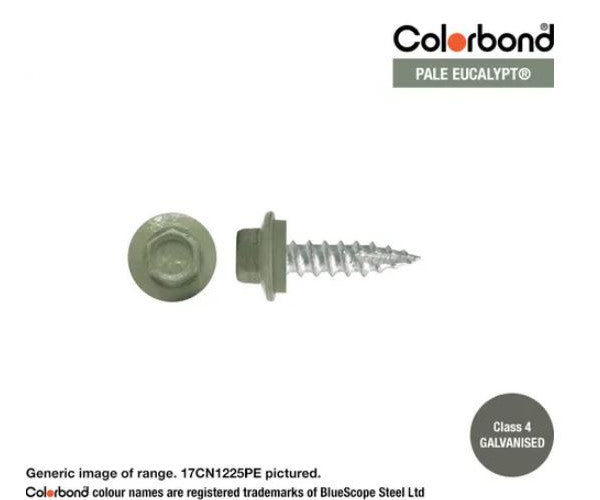 Type 17 Hex Washer Face Head Screw + Neoprene Washer 12g x Length - Box of 1000 Painted Head Options