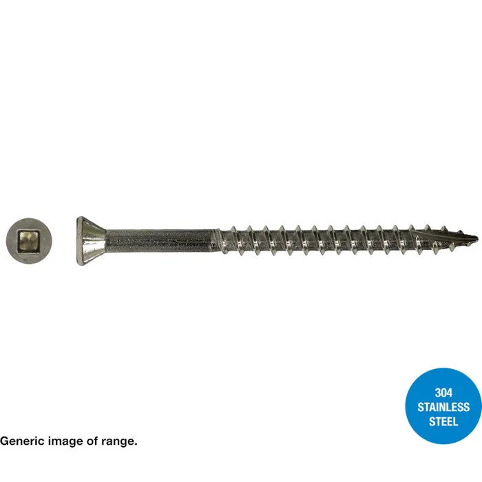 Type 17 Trim Head Square Drive Decking Screw Box of 1000 - Various Sizes and Materials