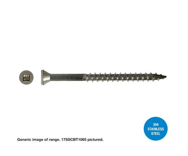 Macsim Type 17 TRIM Head Decking Screws (Square Drive) 304 Stainless Steel - Various Sizes and Quantities
