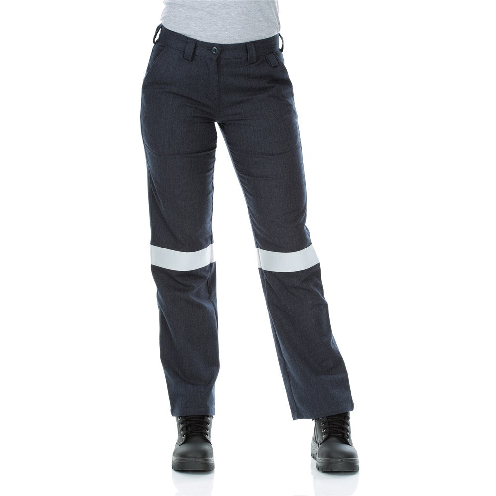Womens FLAREX RIPSTOP PPE2 FR Inherent 197gsm Taped Navy Work Pants - Various Sizes