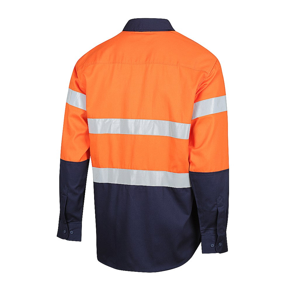 Hi Vis 2 Tone Regular Weight Taped Shirt - 3 Colour Options in Various Sizes