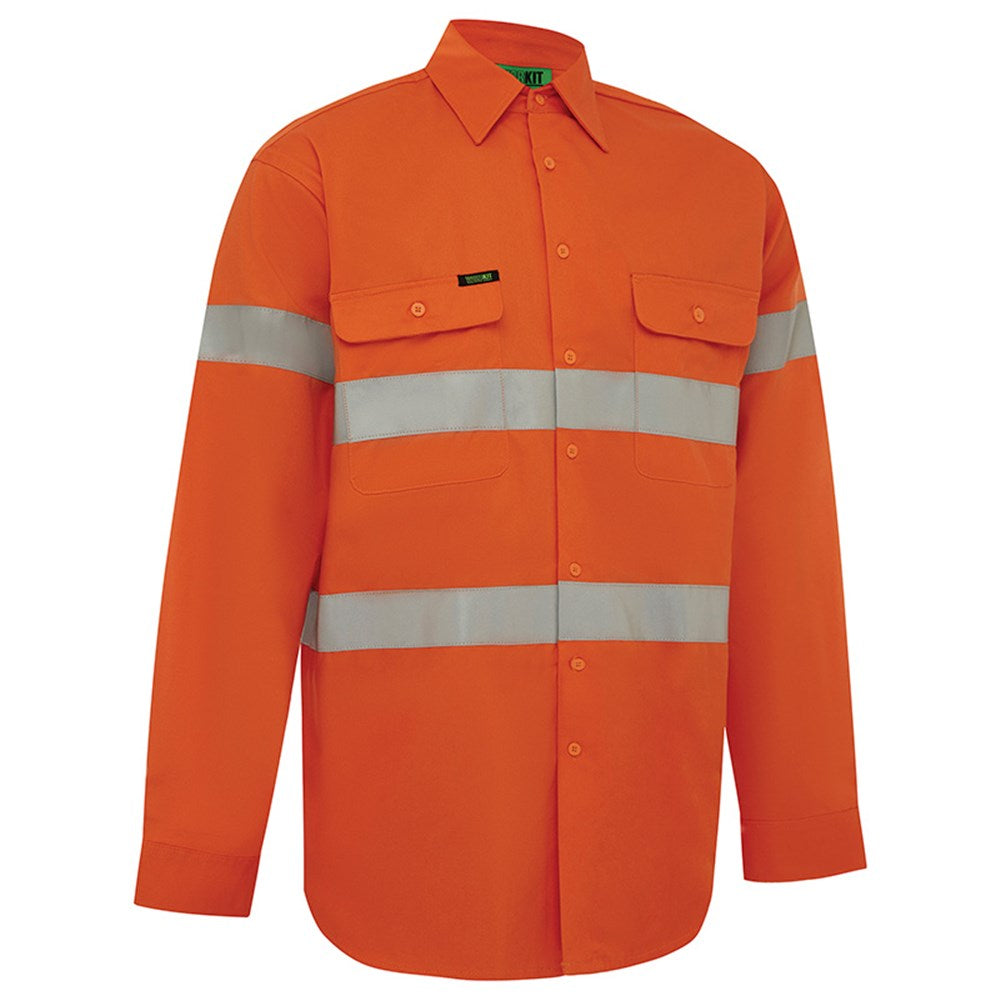 Hi Vis 2 Tone Regular Weight Taped Shirt - 3 Colour Options in Various Sizes