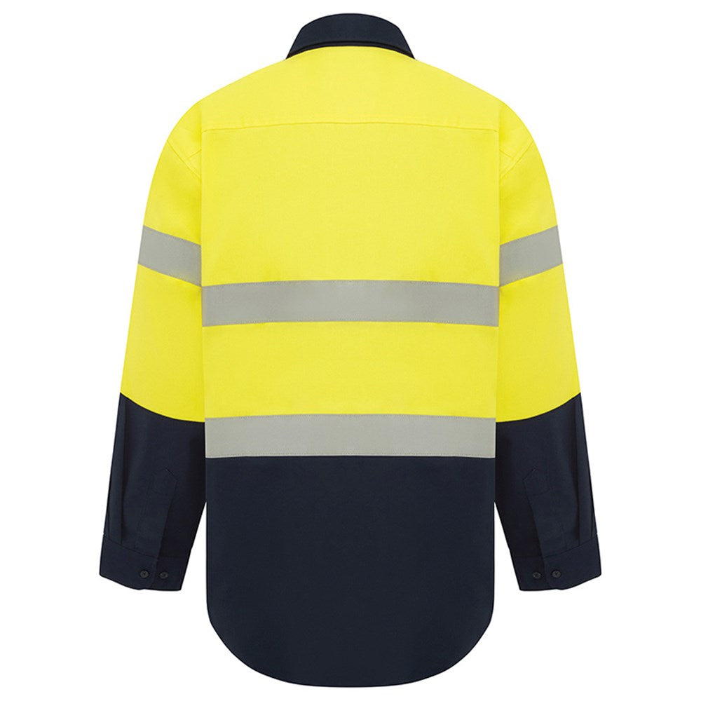 Hi Vis 2 Tone Regular Weight Taped Shirt - 3 Colour Options in Various Sizes
