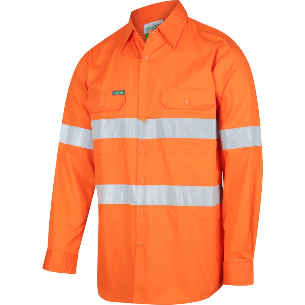 Hi Vis 2 Tone Lightweight Ripstop Breathable Taped Shirt - 3 Colour Options in Various Sizes